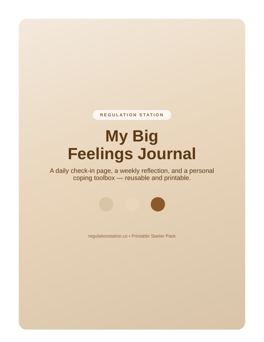 My Big Feelings Journal cover