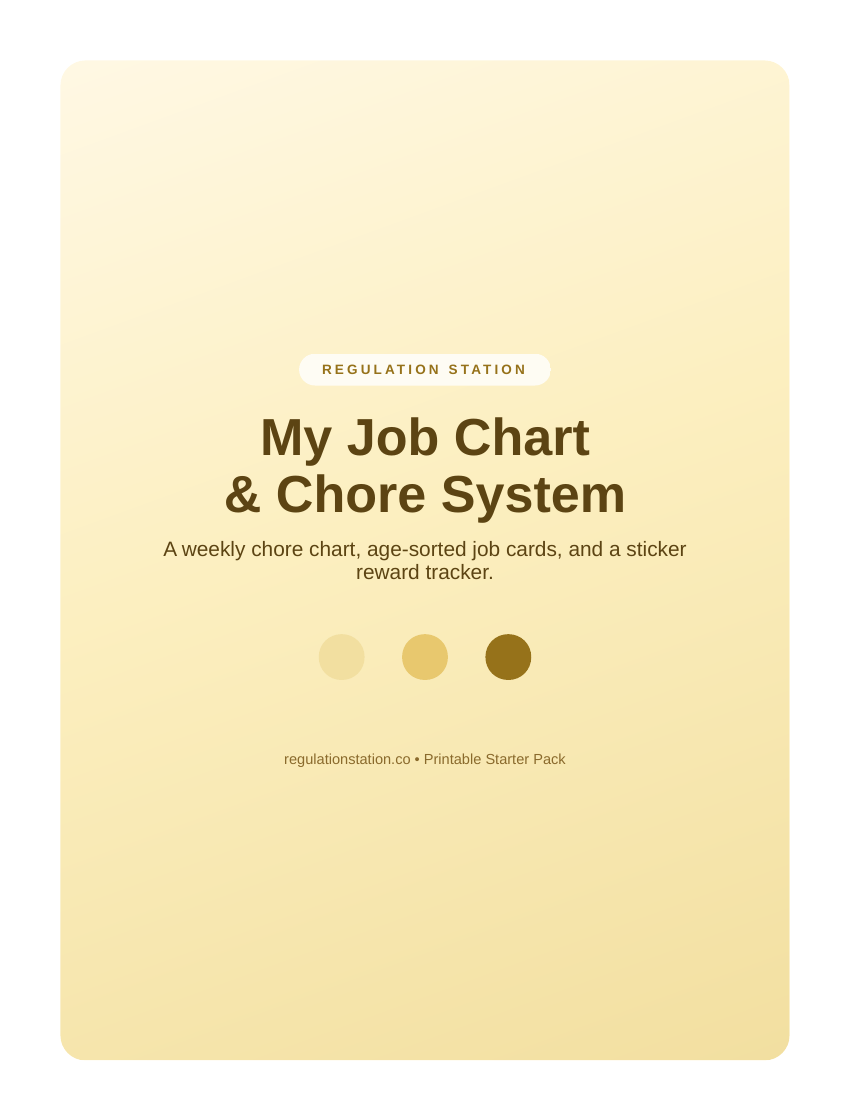My Job Chart & Chore System cover