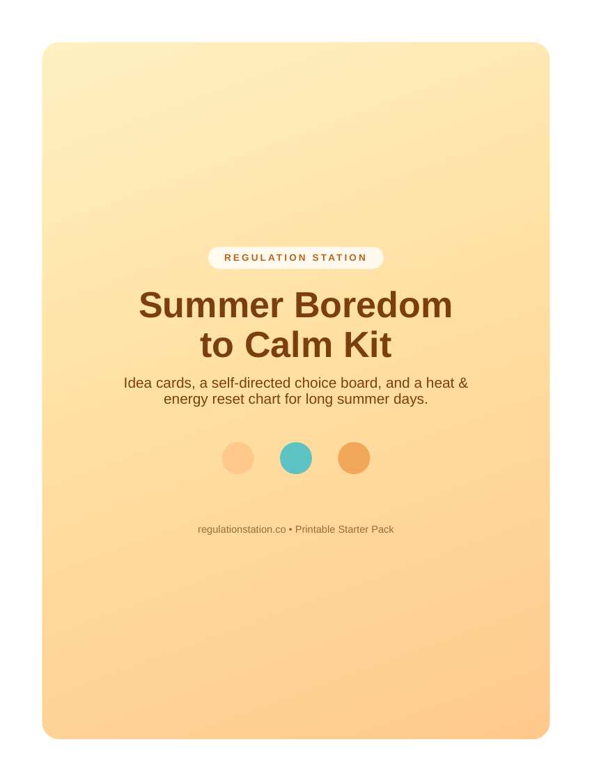 Summer Boredom to Calm Kit cover